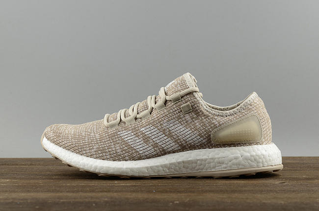 Adidas Pure Boost Beige White Running Shoes S82099 - 1