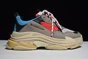 Balenciaga Triple S Grey Red Blue 512175 W09O2 4365 - 6