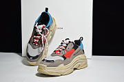 Balenciaga Triple S Grey Red Blue 512175 W09O2 4365 - 4