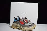 Balenciaga Triple S Grey Red Blue 512175 W09O2 4365 - 2