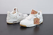 Air Jordan 4 Retro Levi's White AO2571-100 - 6