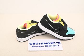 Nike Air Jordan 1 Low Black Aurora Green Laser Orange CK3022-013