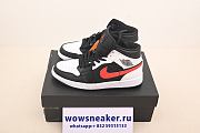 Air Jordan 1 Mid Black Chile Red White 554724-075 - 6
