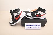 Air Jordan 1 Mid Black Chile Red White 554724-075 - 4