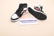 Air Jordan 1 Mid Black Chile Red White 554724-075 - 2