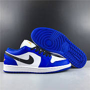 Nike Air Jordan 1 Low Hyper Royal Orange Peel 553558-401  - 2