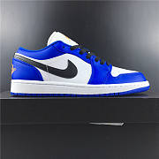 Nike Air Jordan 1 Low Hyper Royal Orange Peel 553558-401  - 4
