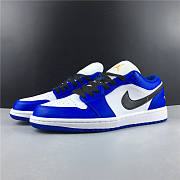 Nike Air Jordan 1 Low Hyper Royal Orange Peel 553558-401  - 6