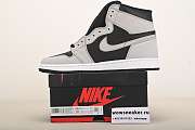 Air Jordan 1 Retro High Black White Light Smoke Grey 555088-035 - 5