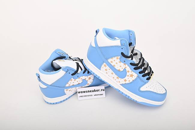 Nike Dunk High Pro SB Supreme Blue Stars 307385-141 - 1