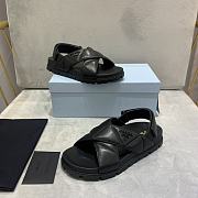 Prada Black Flat Sandals PR0012 - 3