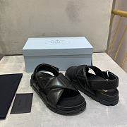 Prada Black Flat Sandals PR0012 - 4