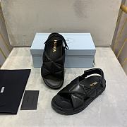 Prada Black Flat Sandals PR0012 - 5