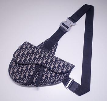 Dior Saddle Bag Oblique Jacquard Size 20x28x5cm