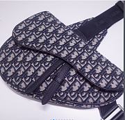 Dior Saddle Bag Oblique Jacquard Size 20x28x5cm - 3