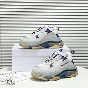 Balenciaga Triple S Clear Sole White Blue  - 6