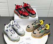 Balenciaga Triple S Clear Sole White Blue  - 4