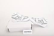 Air Jordan 1 Mid Iridescent Reflective White CK6587-100 - 5