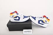 Air Jordan 1 Mid Royal Blue Laser Orange 554724 131 - 3