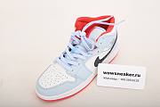 Air Jordan 1 Mid Half Blue Polka Dot Swoosh 555112-400  - 6