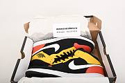 Air Jordan 1 Mid Black Amarillo Orange 852542-087 - 2