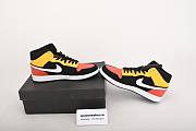 Air Jordan 1 Mid Black Amarillo Orange 852542-087 - 3