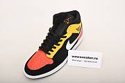Air Jordan 1 Mid Black Amarillo Orange 852542-087 - 5