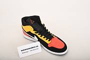Air Jordan 1 Mid Black Amarillo Orange 852542-087 - 6