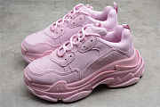 Balenciaga Wmns Triple S Sneaker Allover Logo - Pink 524039 W2FA1 5090 - 6