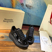 Alexander McQueen Oversized Black Patent 662645WIA33 - 3