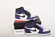 Air Jordan 1 Retro High Court Purple White 555088-500 - 4
