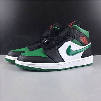 Nike Air Jordan 1 Mid Green Toe 554724-067