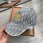 Dior Oblique Baseball Cap Grey - 3