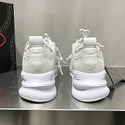 Versace Chain Reaction Trainers Blue Flowers Pattern - 5