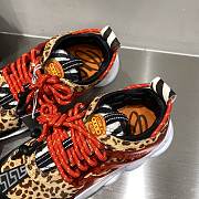 Versace Chain Reaction Trainers Red Leopard Pattern - 2