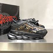 Versace Chain Reaction Trainers Black Pattern - 2