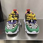 Versace Chain Reaction Trainers Pink Leopard Pattern - 3