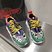 Versace Chain Reaction Trainers Pink Leopard Pattern - 5