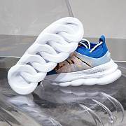 Versace Chain Reaction Trainers Blue Pattern - 3