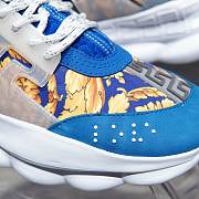 Versace Chain Reaction Trainers Blue Pattern - 6