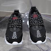 Versace Chain Reaction Trainers Black & White - 6