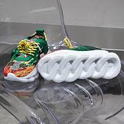 Versace Chain Reaction Trainers Green China Pattern - 3
