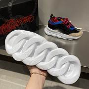 Versace Chain Reaction Trainers Black Blue  - 6