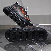 Versace Chain Reaction Trainers Black Orange Pattern - 2