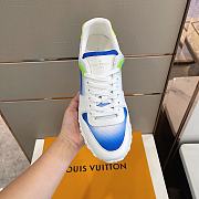 Louis Vuitton V2021 Run Away White Blue  - 5
