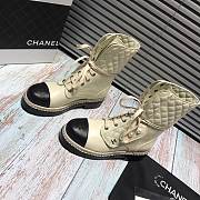 Chanel Pearl Martin Boots - 4