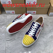 Christian Louboutin Louis Junior Spikes Orlato Flat Yellow  - 5
