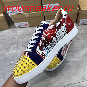 Christian Louboutin Louis Junior Spikes Orlato Flat Yellow  - 6