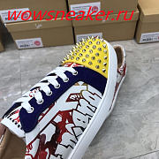 Christian Louboutin Louis Junior Spikes Orlato Flat Yellow  - 2