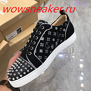 Christian Louboutin Louis Junior Spikes Orlato Flat Poker - 3